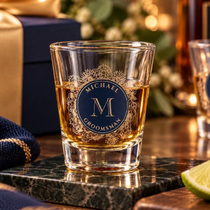 Groomsmen Gifts Personalised Shot Glass