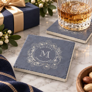 Groomsmen Gifts Personalised Stone Coaster
