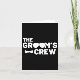 Groomsmen Groom Squat Men Bachelor Supplies Party Card