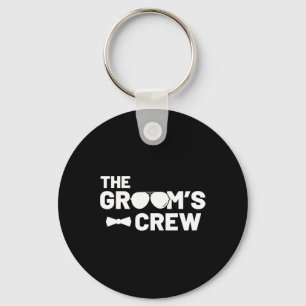 Groomsmen Groom Squat Men Bachelor Supplies Party Key Ring