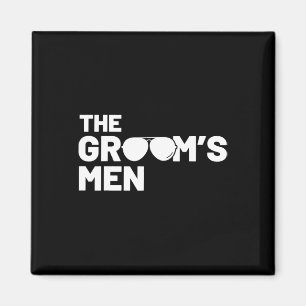 Groomsmen Groom Squat Men Bachelor Supplies Party Magnet
