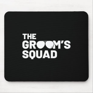 Groomsmen Groom Squat Men Bachelor Supplies Party Mouse Pad