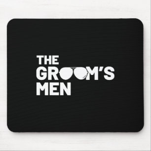 Groomsmen Groom Squat Men Bachelor Supplies Party  Mouse Pad