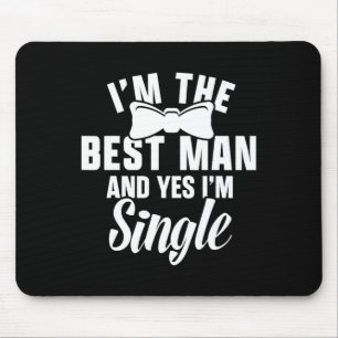 Groomsmen Groom Squat Men Bachelor Supplies Party  Mouse Pad