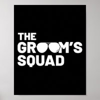 Groomsmen Groom Squat Men Bachelor Supplies Party