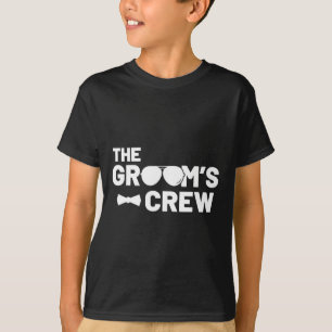 Groomsmen Groom Squat Men Bachelor Supplies Party  T-Shirt