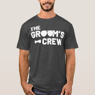 Groomsmen Groom Squat Men Bachelor Supplies Party  T-Shirt