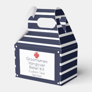 Groomsmen Hangover Relief Kit Favour Box