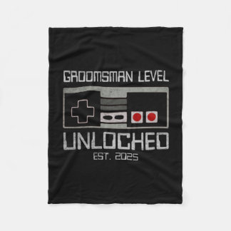 Groomsmen matching bachelor party 2025 gamer fleece blanket