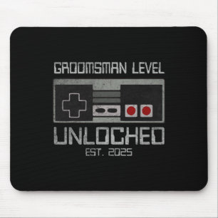Groomsmen Matching Bachelor Party 2025 Gamer Husba Mouse Pad