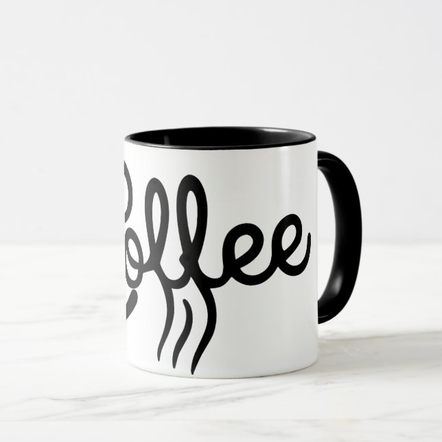 Groomsmen Morning Coffee Mug - Bold Script Wedding (Front Right)