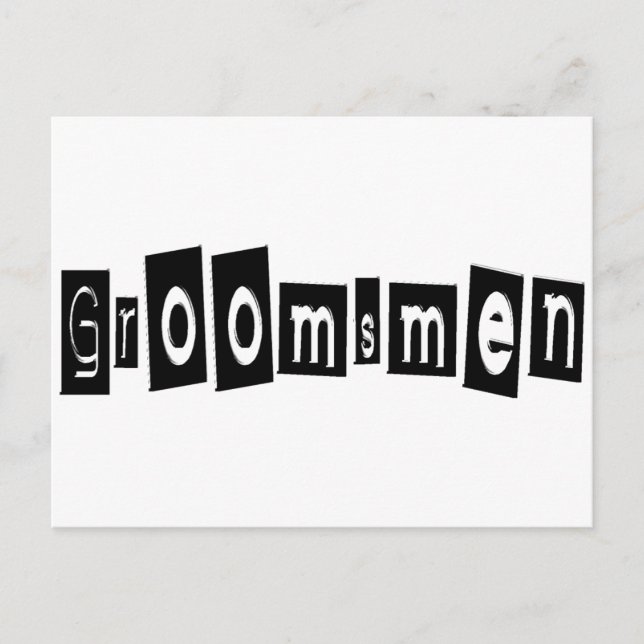Groomsmen Postcard (Front)