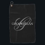 Groomsmen Swagbag Golf Towel<br><div class="desc">Make your own custom monogrammed golf towel. Personalise this design with your own text. You can further customise this design by selecting the "customise further" link if desired.</div>