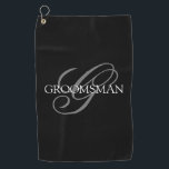 Groomsmen Swagbag Golf Towel<br><div class="desc">Make your own custom monogrammed golf towel. Personalise this design with your own text. You can further customise this design by selecting the "customise further" link if desired.</div>