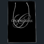 Groomsmen Swagbag Medium Gift Bag<br><div class="desc">Make your own custom gift bag. Personalise this design with your own text. You can further customise this design by selecting the "customise further" link if desired.</div>