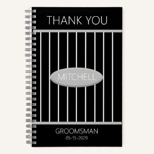 Groomsmen Thank You Journal Custom Name