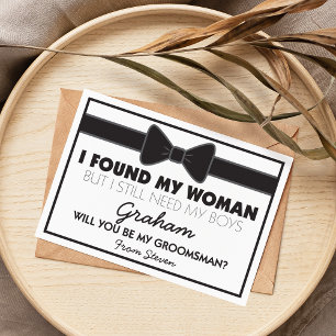 Groomsmen Wedding Bow Tie Invitation