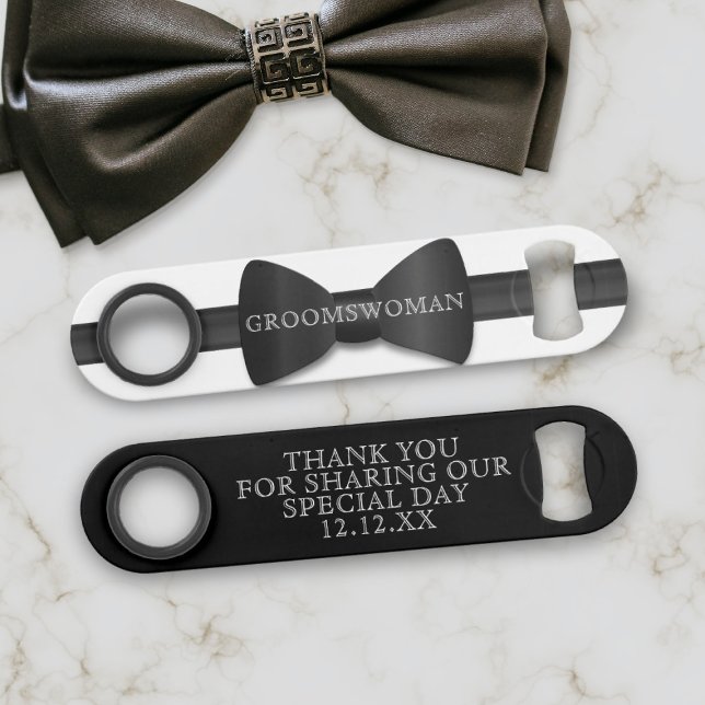Groomswoman Modern Wedding Favour Bar Key (Creator Uploaded)