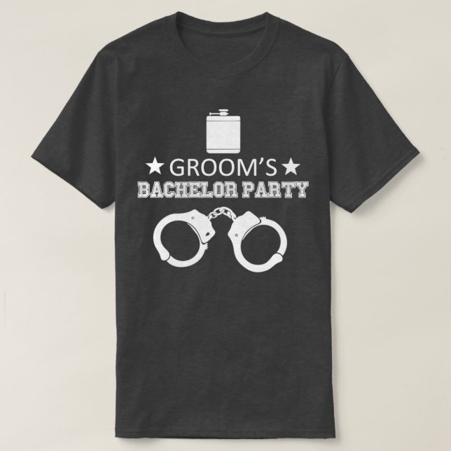 Groomx27s Bachelor Party Gift For Groom Wedding Gi T-Shirt (Design Front)