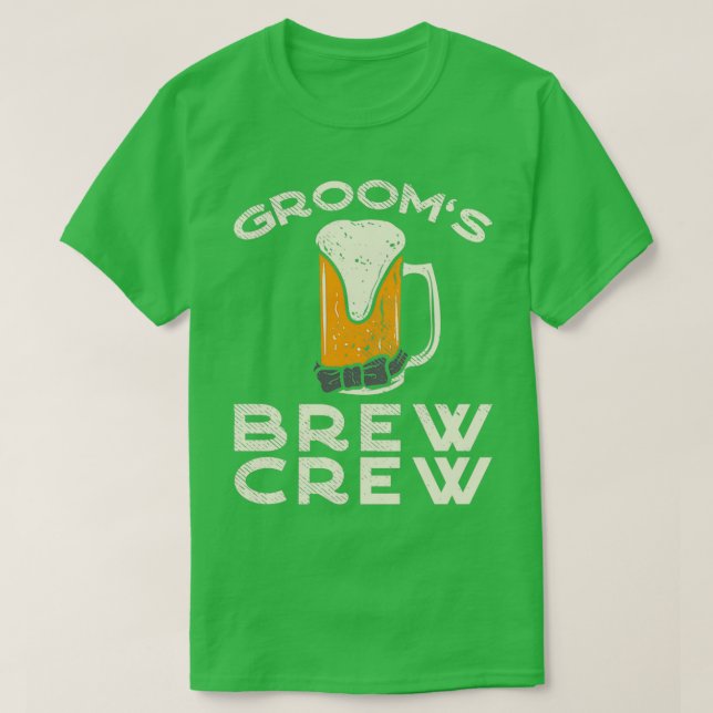 Groomx27s Brew Crew T-Shirt (Design Front)