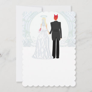 groomzilla 5x7 Invitation Scalloped
