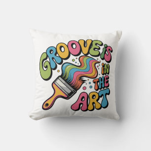 Groove Is in the Art - 60's Retro Cushion