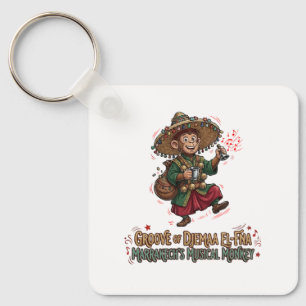 Groove of Djemaa El-Fna Marrakech Musical Monkey  Key Ring