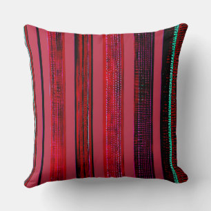 Groove red cushion