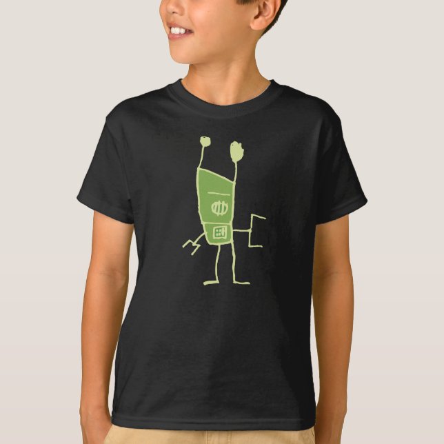 Groove Robot-Green T-Shirt (Front)