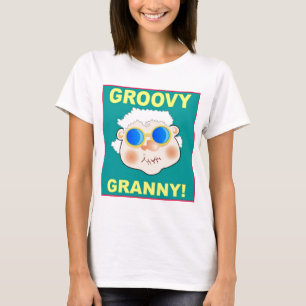 Groovey Granny Cartoon T-Shirt