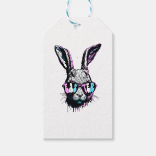 Groovi Rabbit Bunny Face With Sunglasses Easter Gift Tags