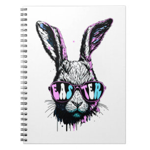 Groovi Rabbit Bunny Face With Sunglasses Easter Notebook