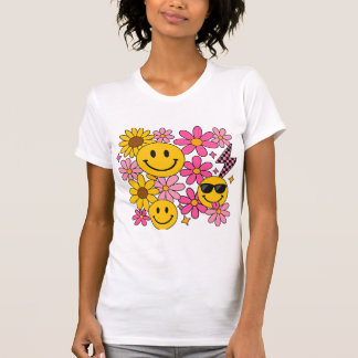 Groovie png|smiley face png|little girl png|retro T-Shirt
