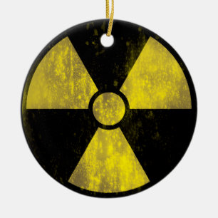 Groovie Radioactive Warning Sign Ornament
