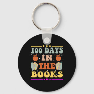 Groovy 100 Days In The Books 100th Day Of School T Key Ring