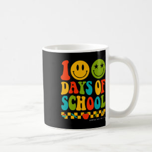 Groovy 100 Days Of School Student Teachers Kids Hi Coffee Mug
