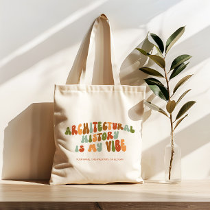 Groovy 1970s Architectural History is My Vibe Tote Bag