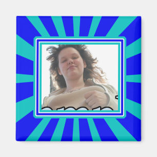 Groovy 1970's Retro Photo Frame Magnet