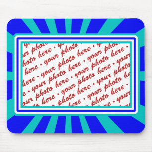Groovy 1970's Retro Photo Frame Mouse Pad