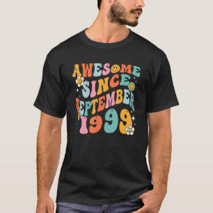 Groovy 23rd Birthday Awesome Since September 1999 T-Shirt