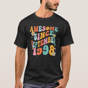 Groovy 24th Birthday Awesome Since September 1998 T-Shirt