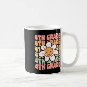 Groovy 4th Grade Back To School First Day Of Fourt Coffee Mug