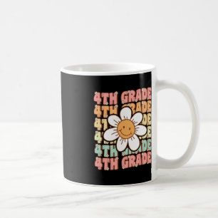 Groovy 4th Grade Back To School First Day of Fourt Coffee Mug