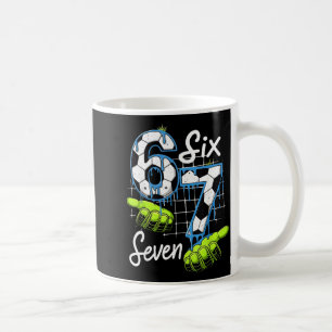 Groovy 67 Soccer Field Six Seven Funny Meme Drip _ Coffee Mug