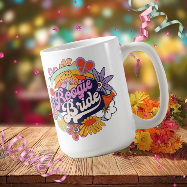 Groovy 70s Bachelorette Boogie Bride ID929 Coffee Mug (Creator Uploaded)