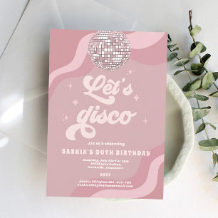 Groovy 70s Disco Birthday Invitation