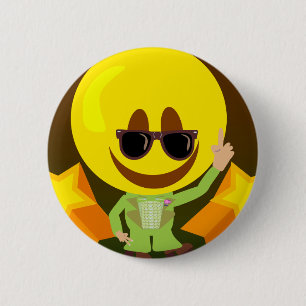 Groovy 70s Disco Dude Fun Guy 6 Cm Round Badge