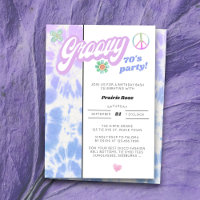 Groovy 70's Party Pastel Tie Dye Birthday
