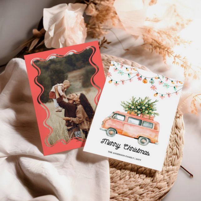 Groovy  70s Photo Christmas card (Creator Uploaded)