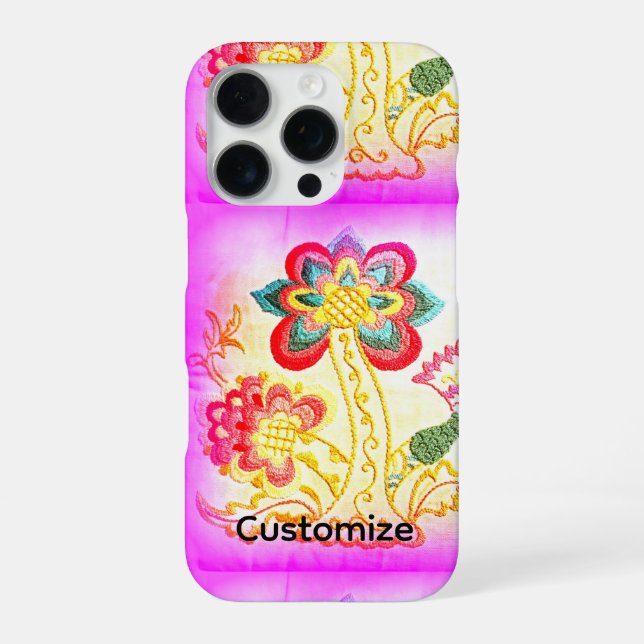 groovy 70's psychedelic palm tree iphone case (Back)